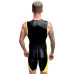 Jammer panel suit with crotch and bum zip